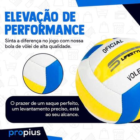 Imagem de Bola De Vôlei Tamanho Oficial Praia E Quadra Voleibol Profissional Rede Piscina Padrão Competições Torneios