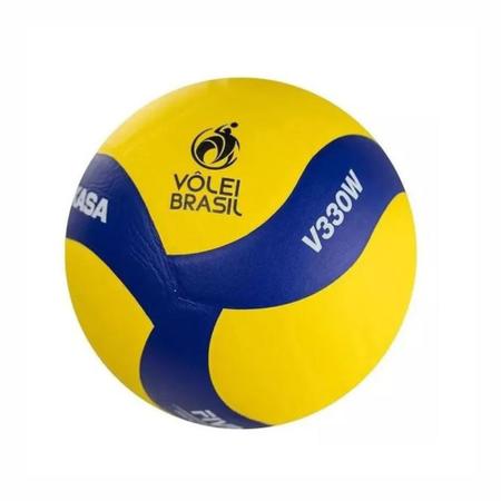 Imagem de Bola de Voleibol Mikasa V330W Padrão FIVB Amarelo / Azul