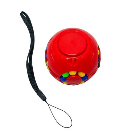 Brinquedo Anti Stress Cubo Entrelaçado Jogo Infantil Educativo Bolinhas Som  De Chocalho Colorido Põe Tira Meninos Elka