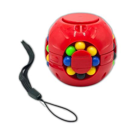 Brinquedo Anti Stress Cubo Entrelaçado Jogo Infantil Educativo Bolinhas Som  De Chocalho Colorido Põe Tira Meninos Elka