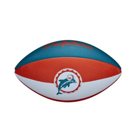 Bola de Futebol Americano NFL Miami Dolphins Team Retro Wilson