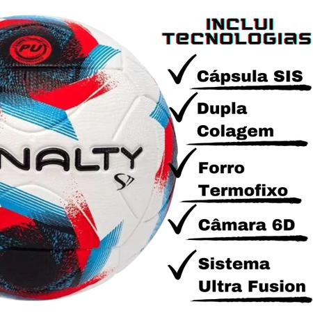 Imagem de Bola Futebol Campo Oficial Penalty Profissional S11 R2 XXIII + Bomba + Rede 7,45M Fio 2