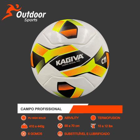 Bola Para Campo C11 Training 4 Kagiva Cor Branco, Amarelo E Preto