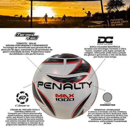 Bola De Futsal Penalty Max 1000 Pro Futebol De Salão Quadra