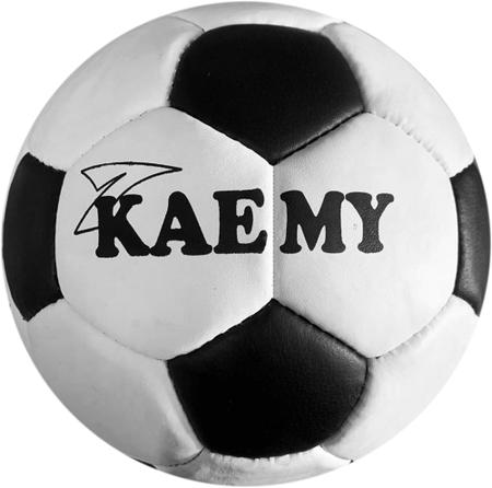 Imagem de Bola Futebol Society Retro em Couro Legítimo Kaemy Adulto Costurada 440g