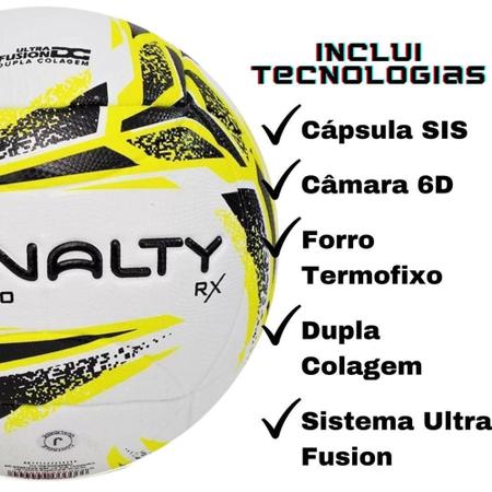 Imagem de Bola Futsal Oficial Penalty Original RX 200 XXI