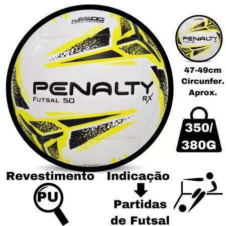 Imagem de Bola Futsal Oficial Penalty Original RX 50 XXI Infantil