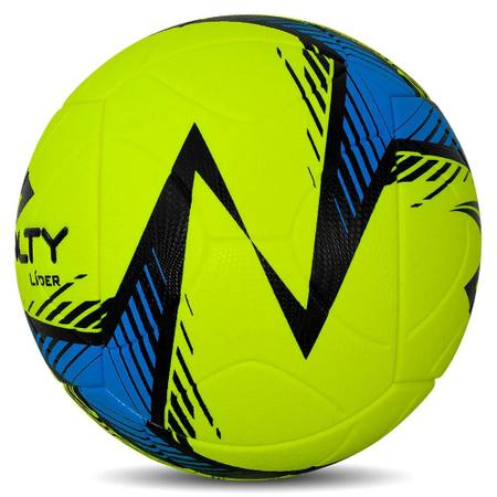 Imagem de Bola Futsal Penalty Líder XXIV Cor: Amarelo E Azul Petróleo