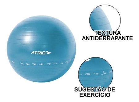 Imagem de Bola Ginástica Premium 75Cm Exercício Pilates Pvc Es217