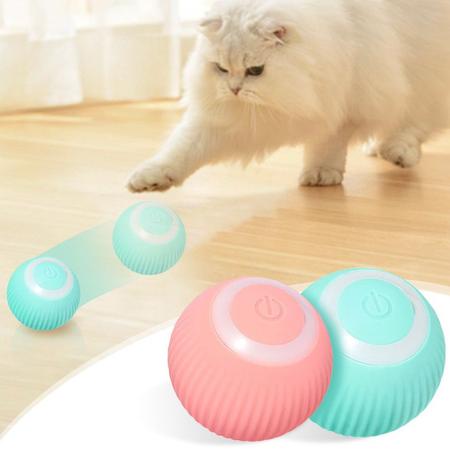 Brinquedo de Bola de Provocação de Gato, Varinha de Provocação de Jogo  Automático para Gato Giratória de 360 ​​graus para Ambientes Internos  (Rosa) : : Pet Shop