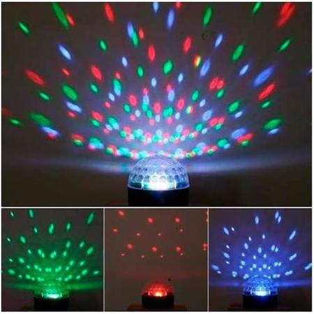 Imagem de Bola Maluca Led 20W Rgb Mp3 Controle Remoto Pen Drive 32mb