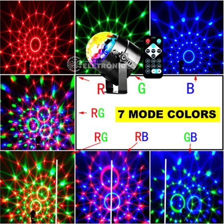 Bola Maluca Mini Globo Jogo De Luz Led Rgb Festa Possui Controle WS3316 -  Bola Maluca - Magazine Luiza