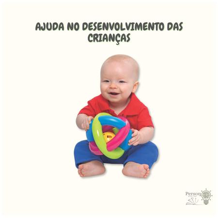 Imagem de Bola Maluquinha Com Chocalho Bebê Infantil Mercotoys