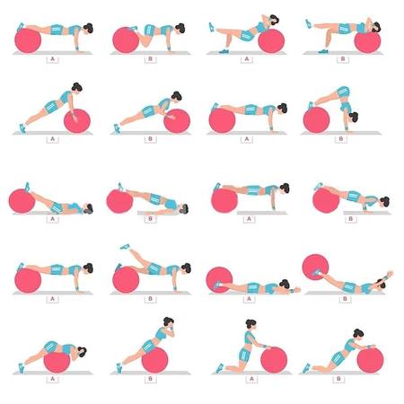 Imagem de Bola Pilates Suica 65 Cm Exercicios Academia Yoga Tipo Melao  Liveup Sports 