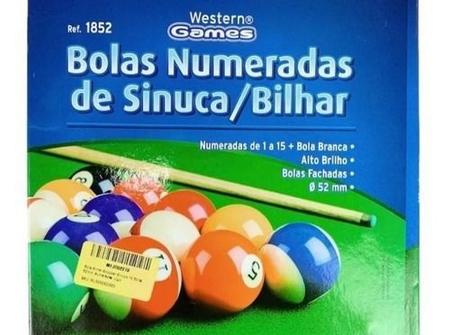 Jogo de Bola de Sinuca - Western games - Bolas de Sinuca / Bilhar -  Magazine Luiza