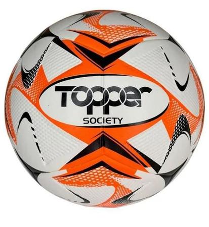 Bola de Futebol Society Topper Slick 22 - Amarela no Shoptime