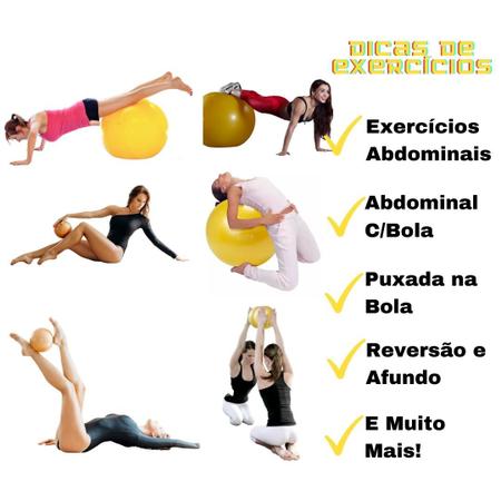 Imagem de Bola Suiça Pilates Yoga Ginástica Academia 75cm Simples Liveup