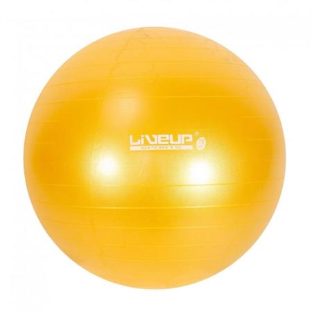Imagem de Bola Suica Premium 75 Cm Amarela + Mini Bomba de Inflar  Liveup Sports 