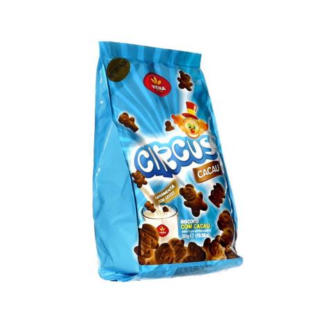 Bolacha Biscoito Importado Circus Sabor Cocoa 300g - Vieira Imagem de Bolacha Biscoito Importado Circus Sabor Cocoa 300g - Vieira