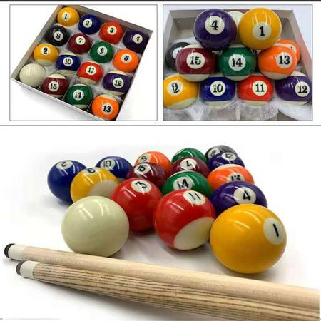 Jogo Bola De Bilhar Sinuca Snooker 52mm Com 16 Bolas