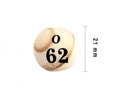 Imagem de Bolas de Bingo Profissional 01 à 75 (21mm)