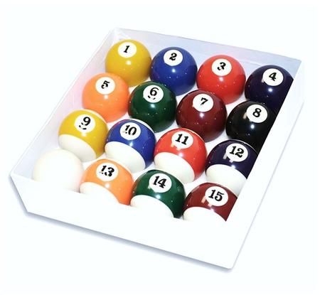 Jogo Bolas De Bilhar Sinuca Numeradas 52mm Snooker - Billiard - Bolas de  Sinuca / Bilhar - Magazine Luiza