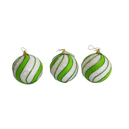 Bolas Decorativas de Natal Kit com 3 Unidades - Carmella Presentes Imagem de Bolas Decorativas de Natal Kit com 3 Unidades