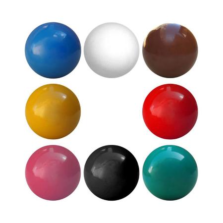 Jogo De Bola Para Sinuca Bilhar Snooker Regra Brasileira Coloridas 50 mm 8  Peças Lisas.