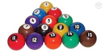 Jogo Bolas De Bilhar Sinuca Numeradas 50mm Snooker - Billiard - Bolas de  Sinuca / Bilhar - Magazine Luiza