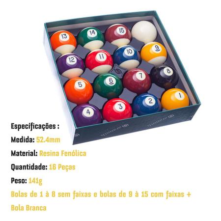 Jogo de Bolas Numeradas Belga / Aramith