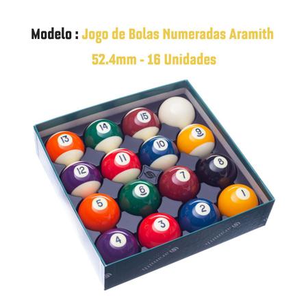 Jogo de bolas de bilhar numerada 51/47