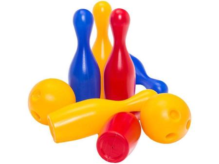 Imagem de Boliche de Brinquedo Colorido 8 Peças Cardoso Toys