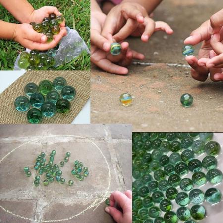 Bolinhas De Gude Verdes de 15 mm - 100 peças