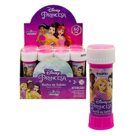 Bolinha Sabão Princesa Jasmine Alladin Disney 12u Jogo Tampa