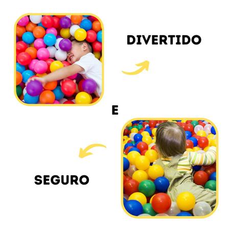 Imagem de Bolinhas Coloridas Para Piscina 200 Uni Infantil Não Amassam