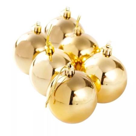 Imagem de Bolinhas de Natal Dourada 4cm 12 peças - Casambiente NATAL029