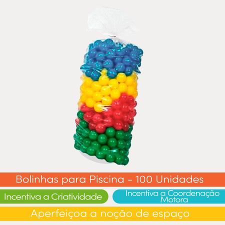 Imagem de Bolinhas para Piscina Coloridas Macias e Resistente 100 Un