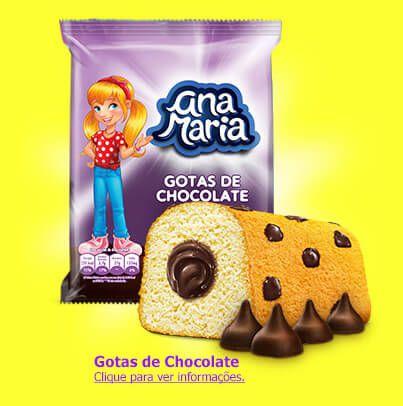 Bolinho Ana Maria Sabor Gotas de Chocolate Kit 3x Pacotes de 70g