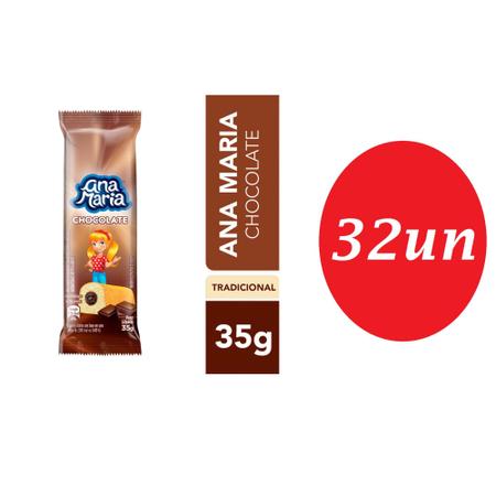 Bolo ANA MARIA Napolitano chocolate c/ morango 35gr x 32 unidades - Bolo /  Bolinho / Mini Bolo - Magazine Luiza