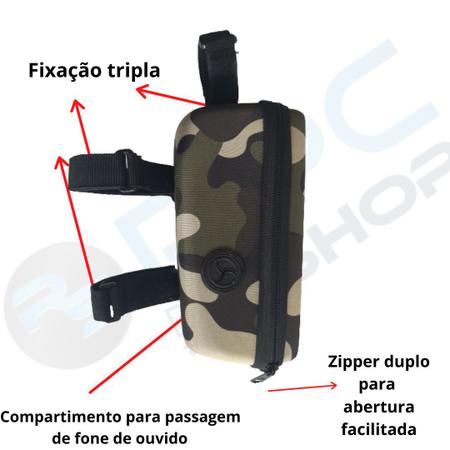 Imagem de Bolsa Bag Case De Quadro Bike Celular Smartphone Ciclismo Porta Objeto Touch Screen 6,5 pol  MTB 