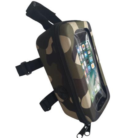 Imagem de Bolsa Bag Case De Quadro Bike Celular Smartphone Ciclismo Porta Objeto Touch Screen 6,5 pol  MTB 