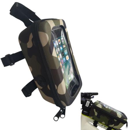 Imagem de Bolsa Bag Case De Quadro Bike Celular Smartphone Ciclismo Porta Objeto Touch Screen 6,5 pol  MTB 