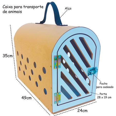 Imagem de Bolsa Caixa Transporte aves  pássaros e animais de pequeno porte