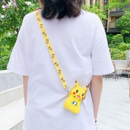 Imagem de Bolsa Carteira Pokemon Pikachu Bonecos Cartas Para Presente