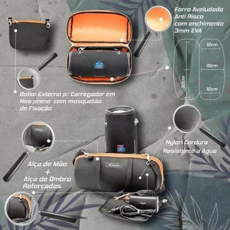 Imagem de Bolsa Case Xtreme 3 Capa Resistente Água Bolso Carregador