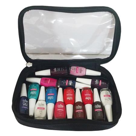 Imagem de Bolsa com Alça de Ombro Mochila Porta Maquiagem para Maquiadores Manicures Domiciliar 4 Necessaire