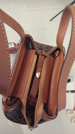 Imagem de Bolsa de couro legítimo CLASSE - TOTE 3200-2 Canvas Marron