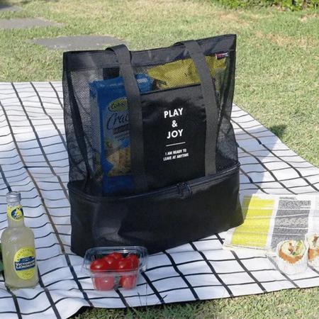 Imagem de Bolsa de Praia Academia Camping Piquenique Com Térmica