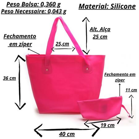 Bolsa Sacola Em Silicone Pink - Passional Stylo