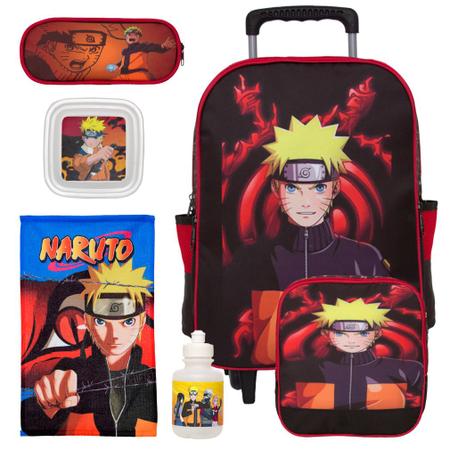 Mochila Escolar Naruto Uzumaki Desenho Rodinha G Meninos - Kids Bag -  Mochila Infantil - Magazine Luiza